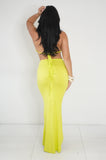 Shot Of Lime Skirt Set