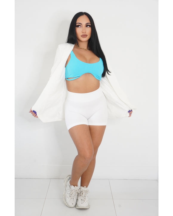 Lian Crop (Blue)