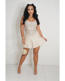 Nothing But Leather Mini Skirt (Bone)