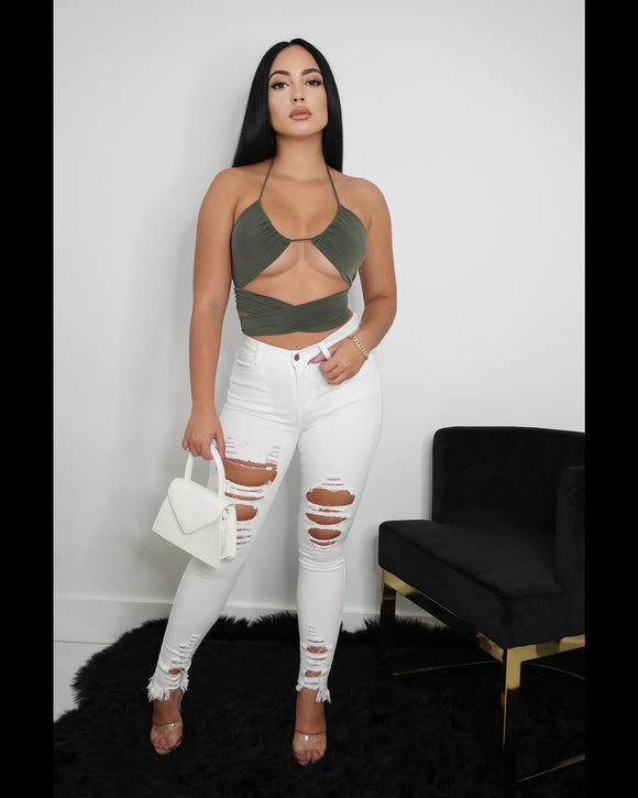 Staple White Denim Jeans