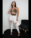 Staple White Denim Jeans