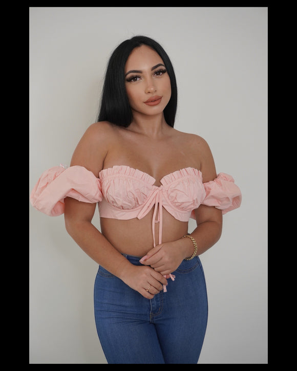 Daisy Crop Top (Pink)