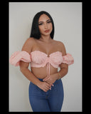 Daisy Crop Top (Pink)