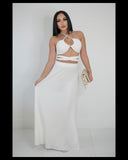 Beautiful Moment Maxi Set (White)
