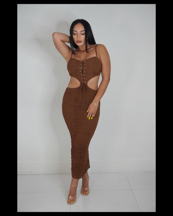 Show Me A Sign Midi Dress