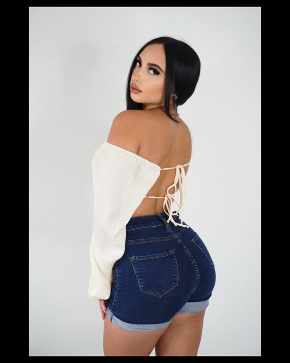 Whole Lotta Satin Crop Top