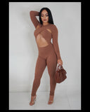 Ring Leader Jumpsuit (Brown)
