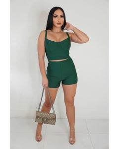 Uptown Downtown Short Set (Green)