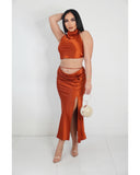 Phoebe Satin Skirt Set