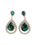 Diva Emerald Green Earrings