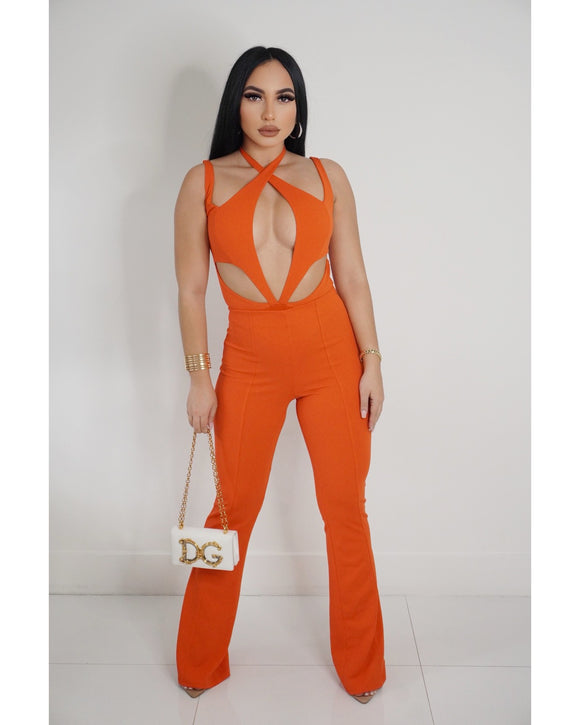 Take Notes Pant Set (Orange)