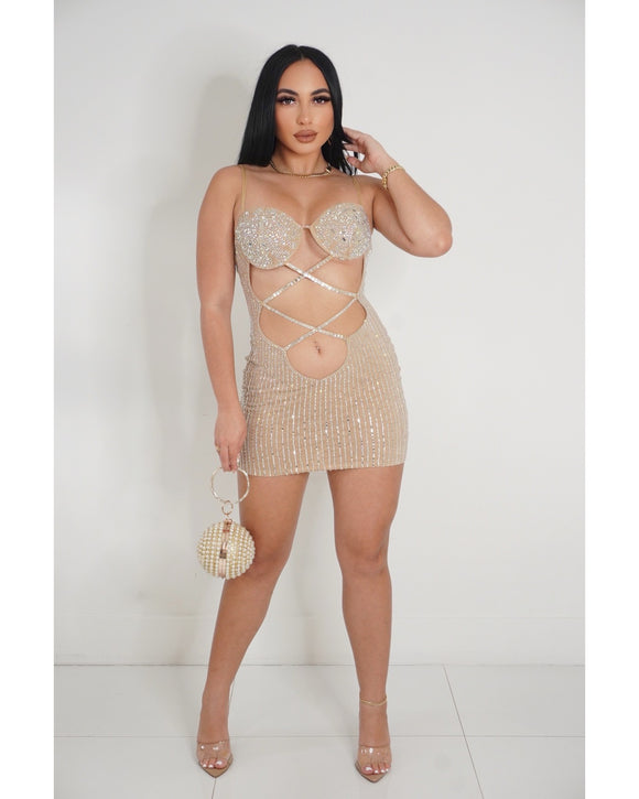 Oh So Icy Mini Dress
