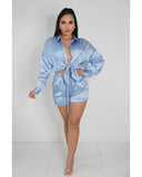 Made It Look Easy Short Set (Blue)