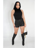 Kendal Faux Leather Shorts