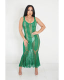 Flaunting It Maxi Cover Up (Kelly Green)