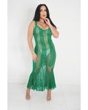 Flaunting It Maxi Cover Up (Kelly Green)