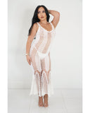 Flaunting It Maxi Cover Up (White)