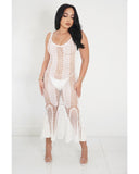 Flaunting It Maxi Cover Up (White)