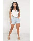 That 70's Style Denim Shorts