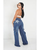 Star Girl Cargo Jeans