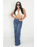 Star Girl Cargo Jeans