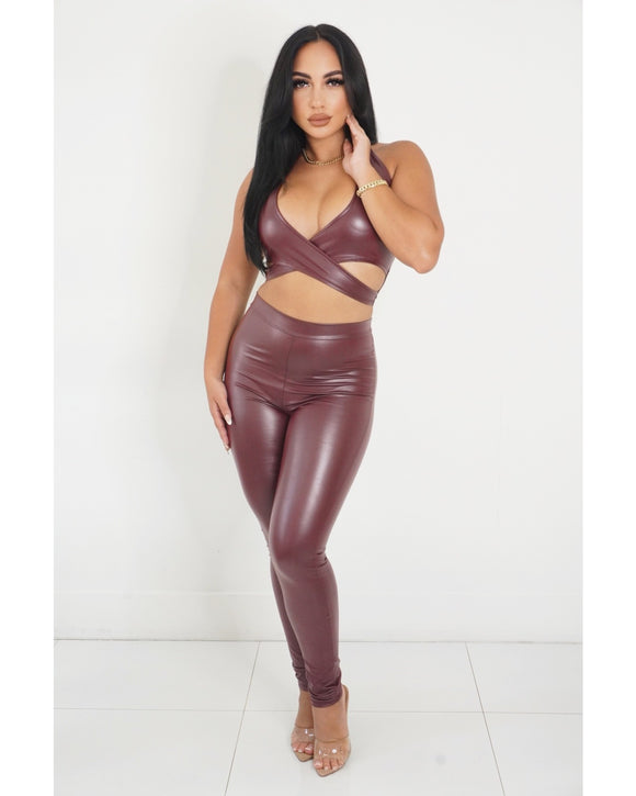 Dare Devil Leather Legging Set