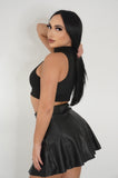 Turtle Neck Crop (Black)