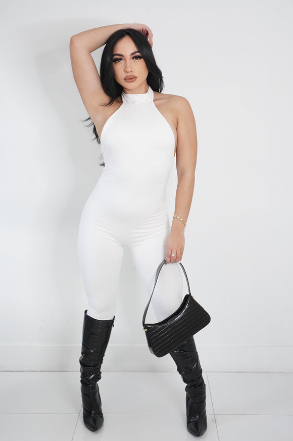 Sweet Treat Jumpsuit (White)