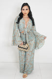 Pixie Pant Set (Blue&Brown)