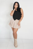 Cheer Me On Mini Skirt (Nude)
