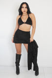 Teaser 3pc Skirt Set (Black)