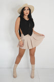 Cheer Me On Mini Skirt (Nude)