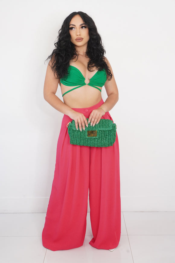 Pink Palazo Pants