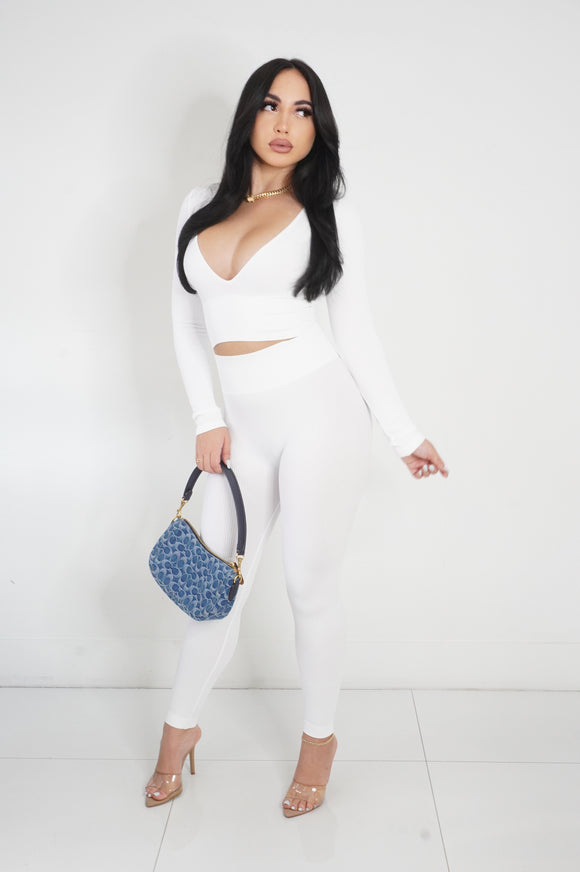 Rayna Legging Set (White)