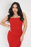 Impress Me Midi Dress (Red)