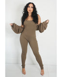 Way Too Cozy Sweater Jumpsuit (2pc)