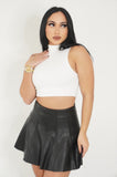 Turtleneck Crop (White)