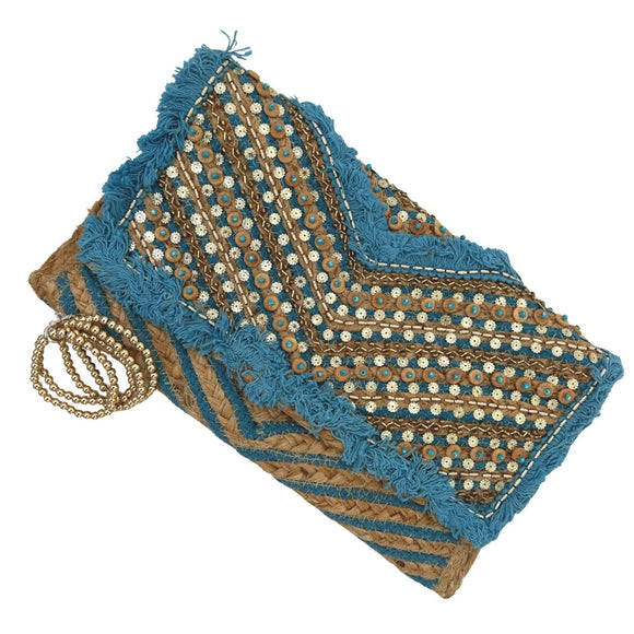 Aquaholic Beach Clutch