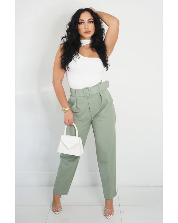 Noelle Sage Dress Pants